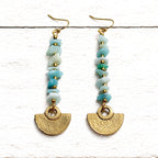 Pendientes tribal chip agua