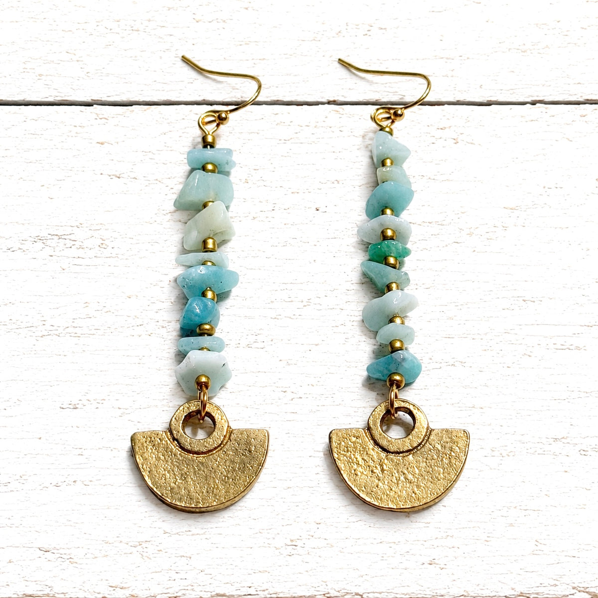 Pendientes tribal chip agua