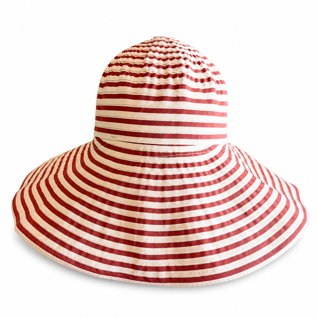 Sombrero marrón rayas