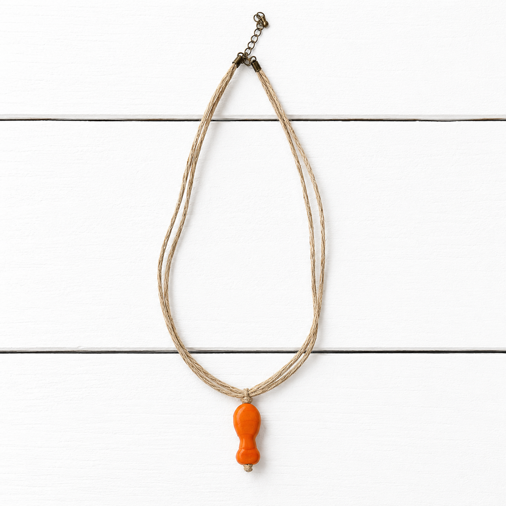 Gargantilla cáñamo pez naranja