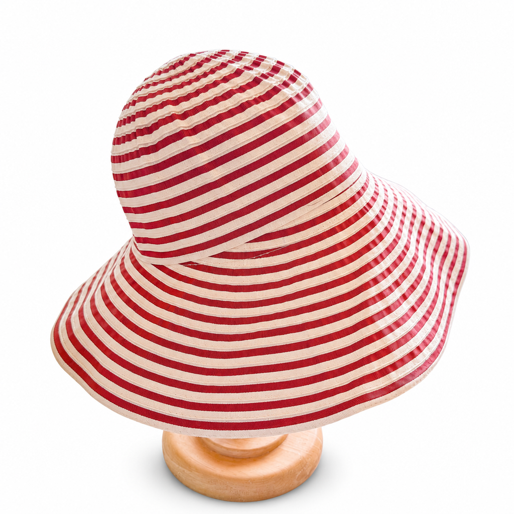 Sombrero marrón rayas