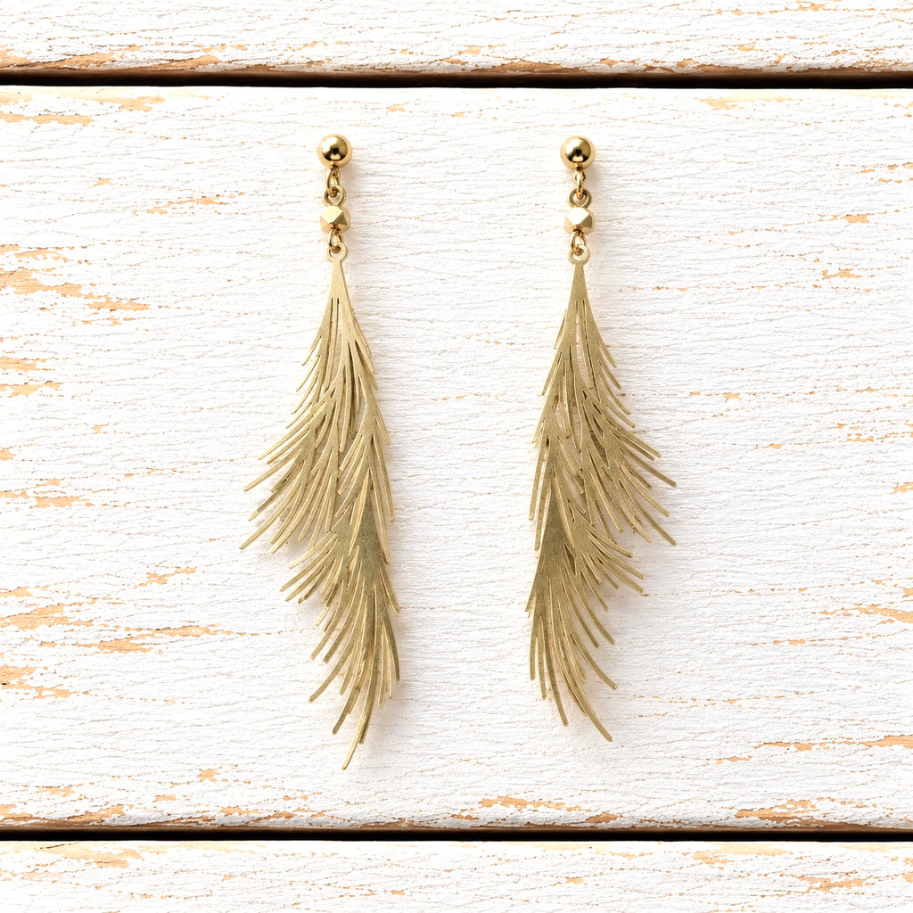 Pendientes hoja rama