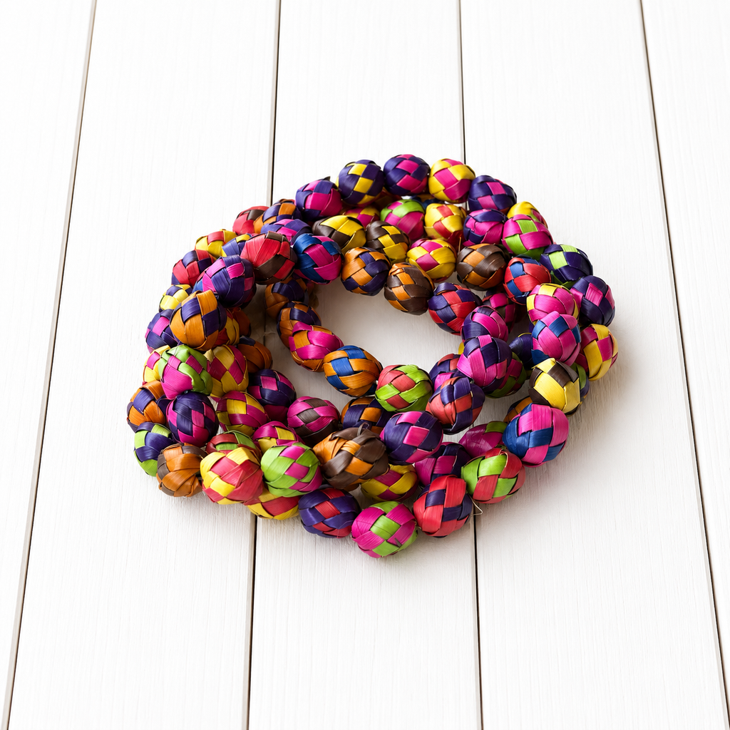 Collar paja colorines