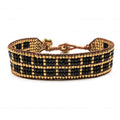 Pulsera egipcia negra y dorada
