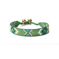 Pulsera miyuki rombo verde 1cm