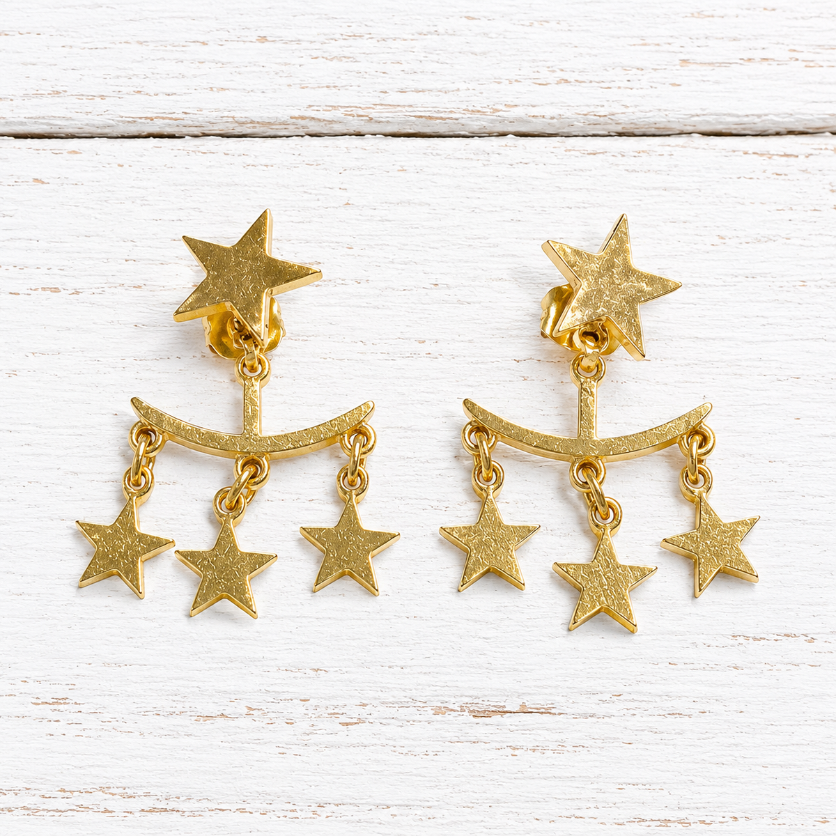 Pendientes dos capas estrellas