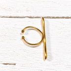 Anillo barra ondulada