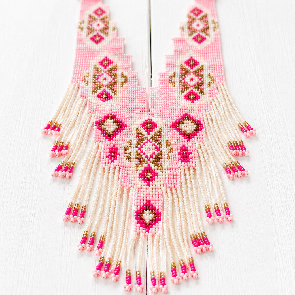 Collar AB rosa