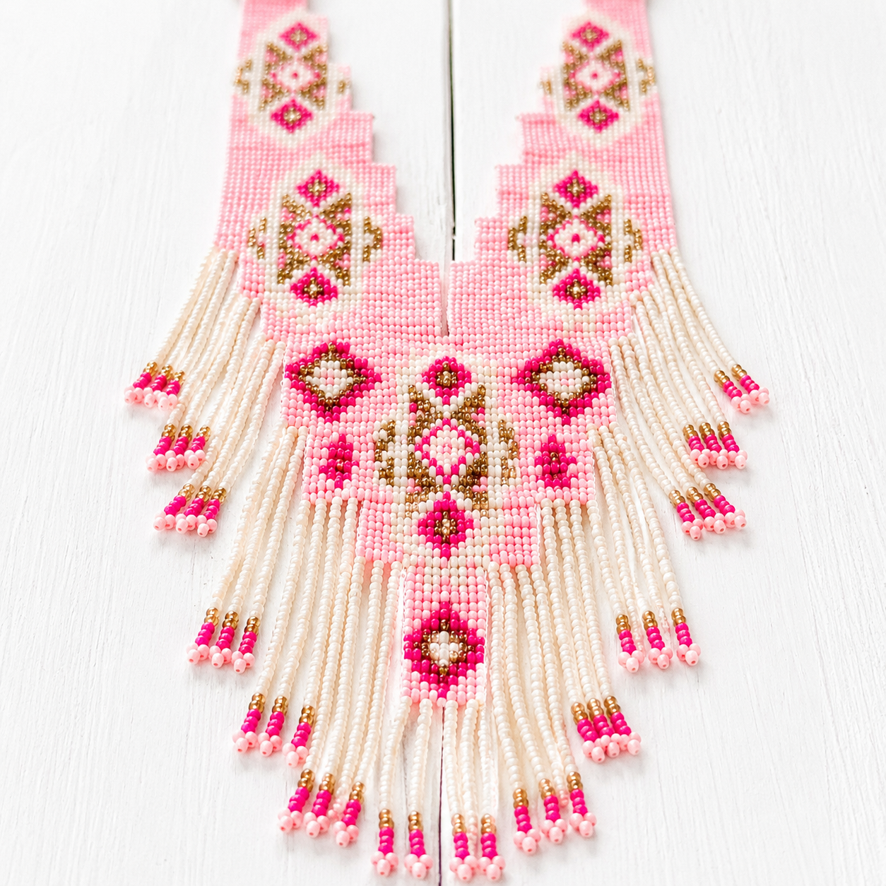 Collar AB rosa