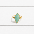 Anillo rombo amazonita