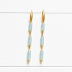 Pendientes tubos azul claro