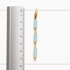 Pendientes tubos azul claro
