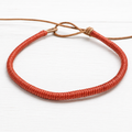 Pulsera cuero teja