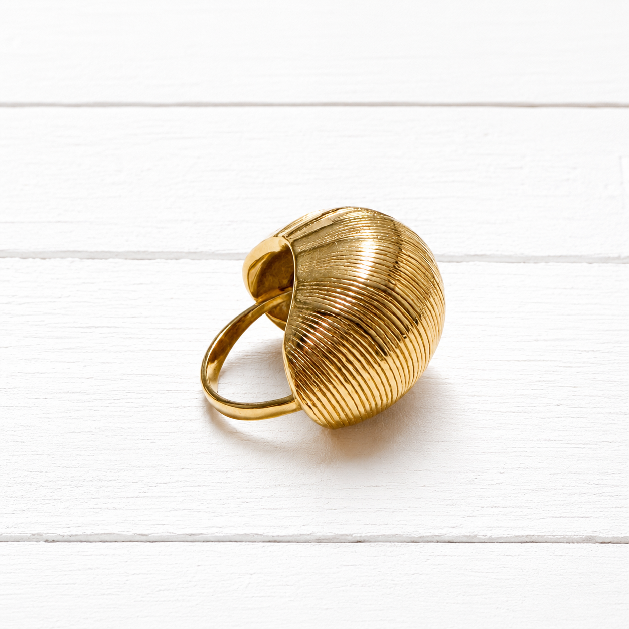 Anillo acero  rayado