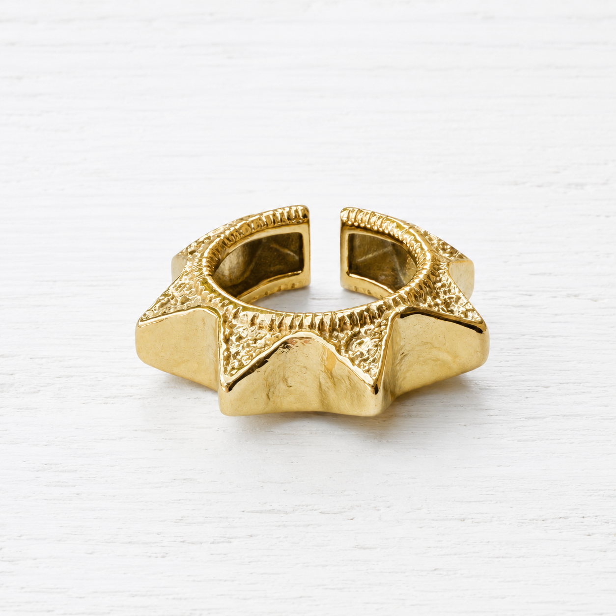Anillo picos dorado