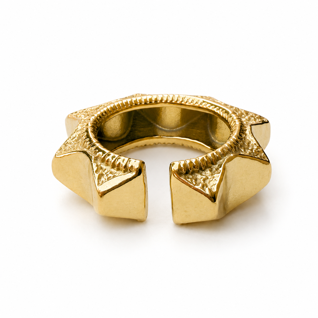 Anillo picos dorado