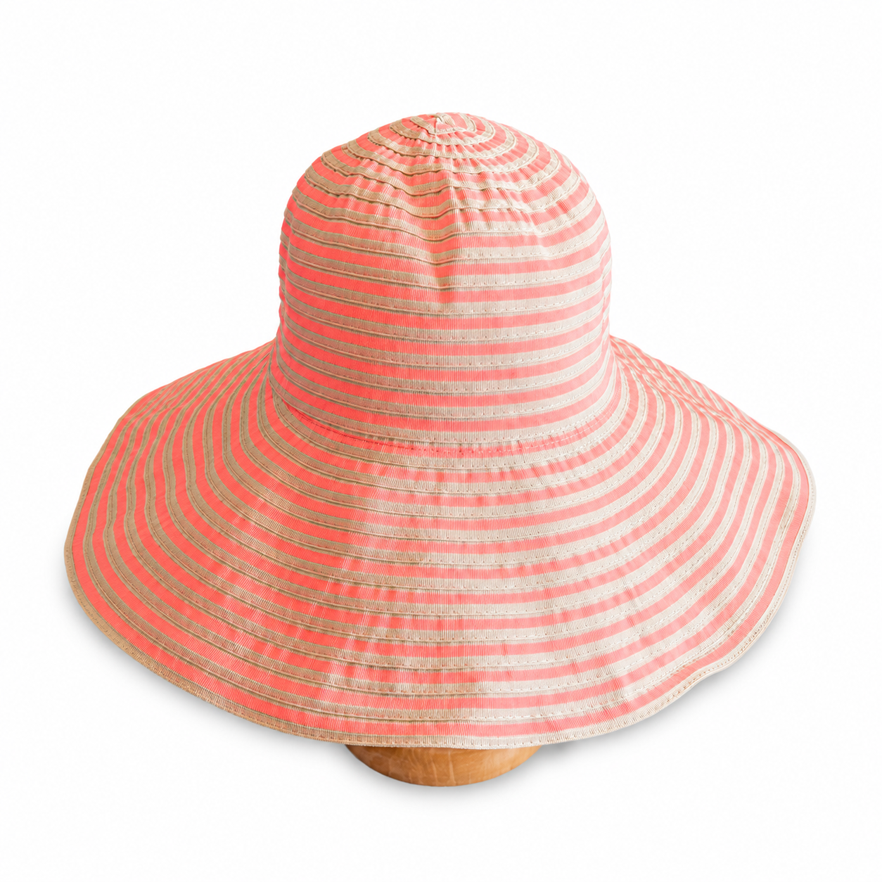 Sombrero rayas rosas