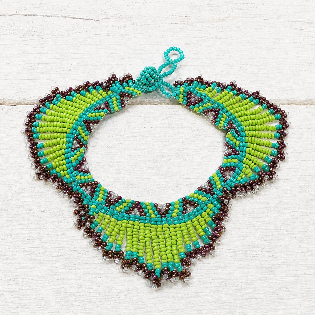 Tobillera tribal verde
