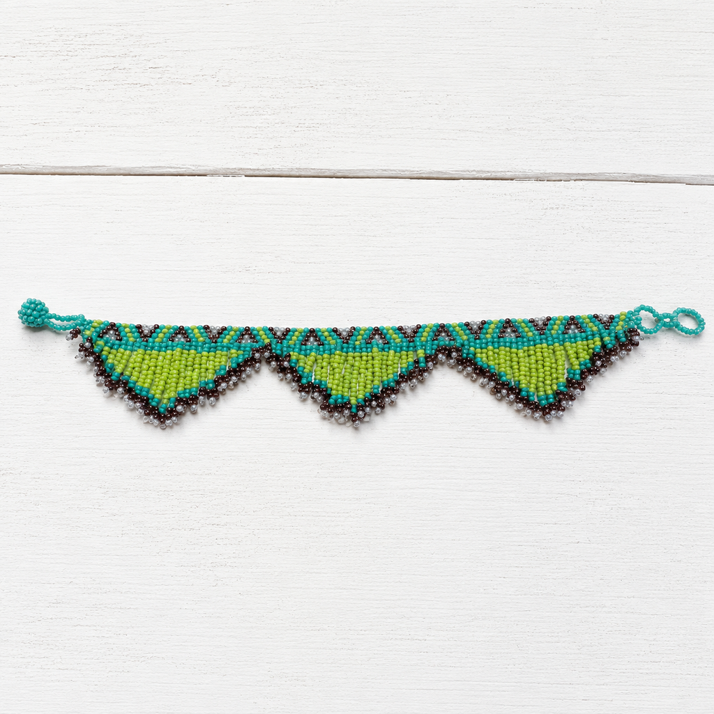 Tobillera tribal verde