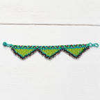 Tobillera tribal verde