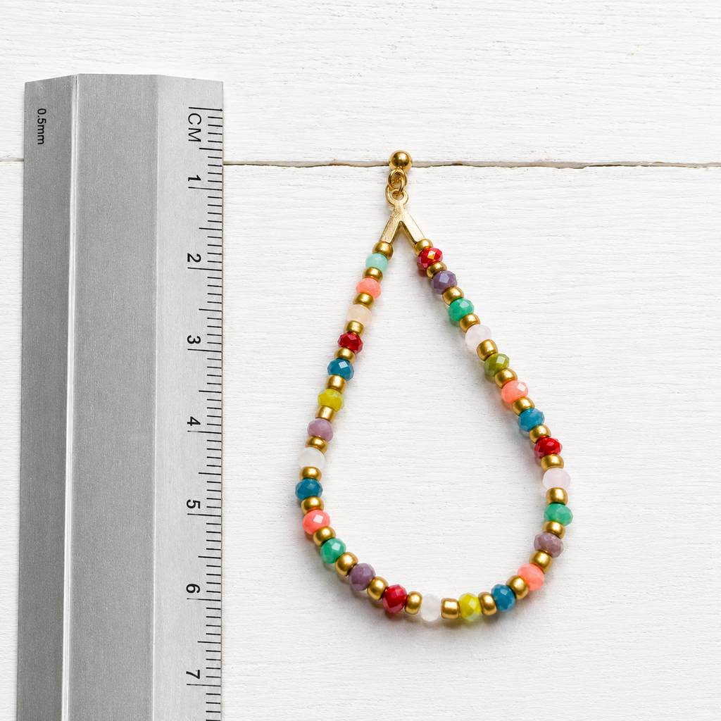 Pendientes gota mix colorines