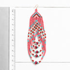 Pendientes miyuki cortina rosa