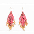 Pendientes miyuki zigzag fresa
