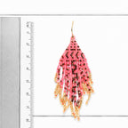 Pendientes miyuki zigzag fresa