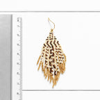 Pendientes miyuki zigzag natural