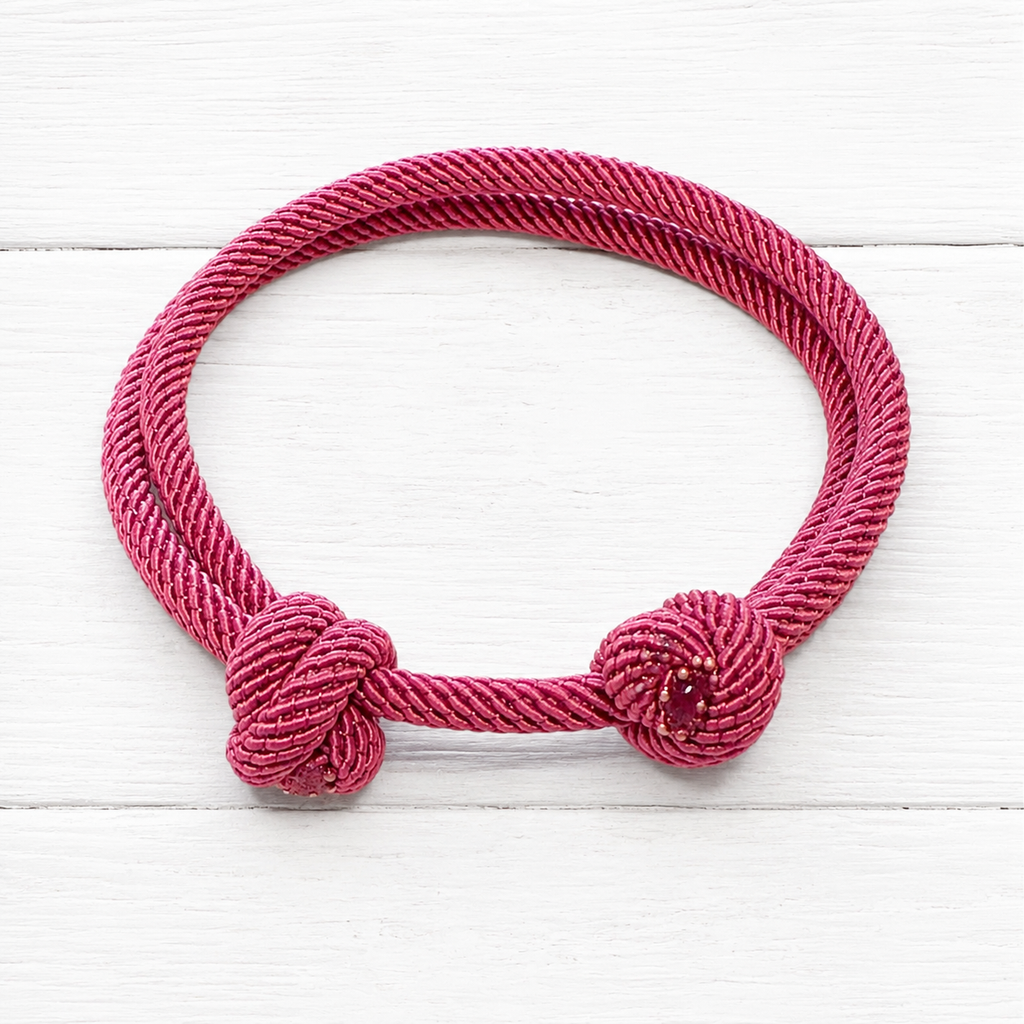 Pulsera nudos fresa