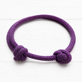Pulsera nudos morado