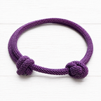 Pulsera nudos morado