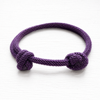 Pulsera nudos morado