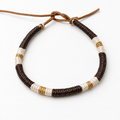 Pulsera cuero marrón