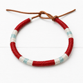 Pulsera cuero rojo