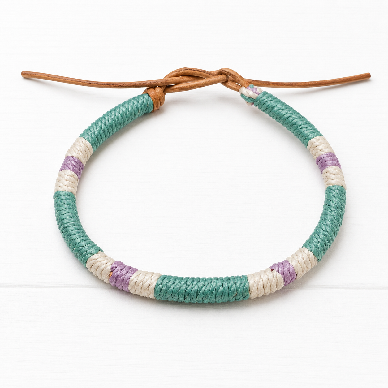 Pulsera cuero verde