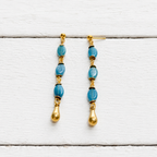 Pendientes gota azules