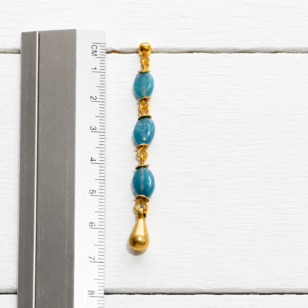 Pendientes gota azules