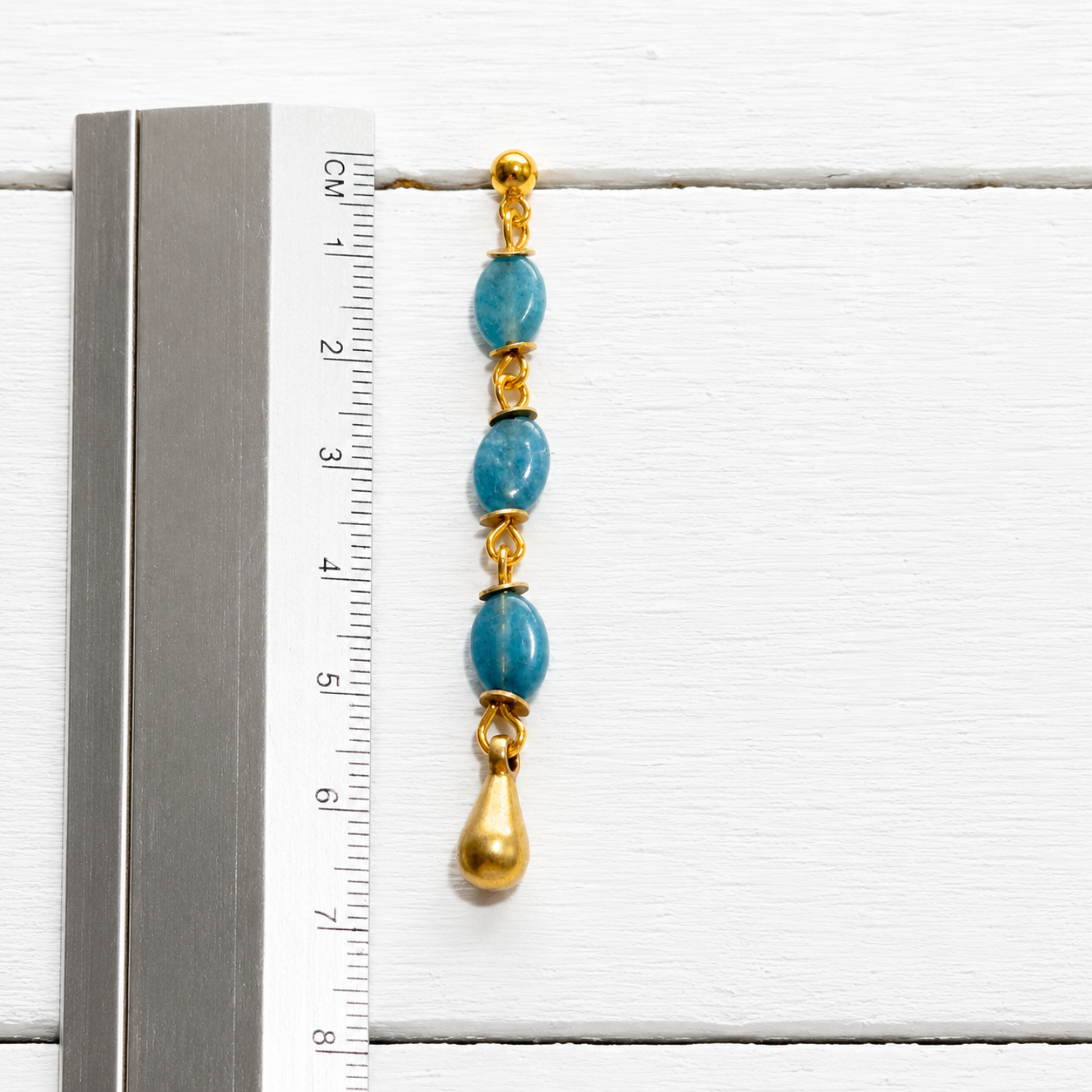 Pendientes gota azules