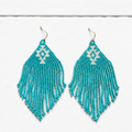 Pendientes miyuki tribal azul
