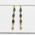 Pendientes gota verdes