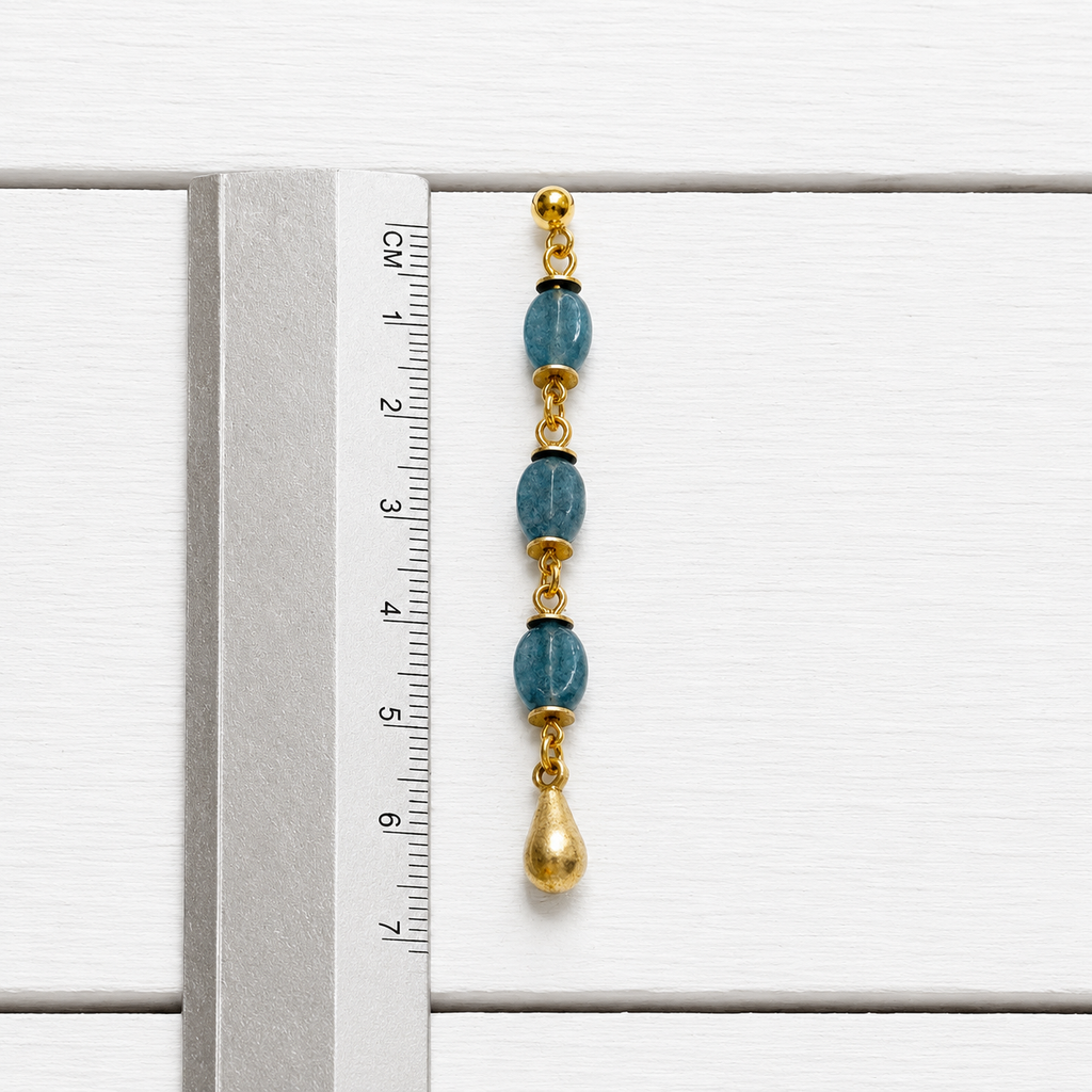 Pendientes gota verdes