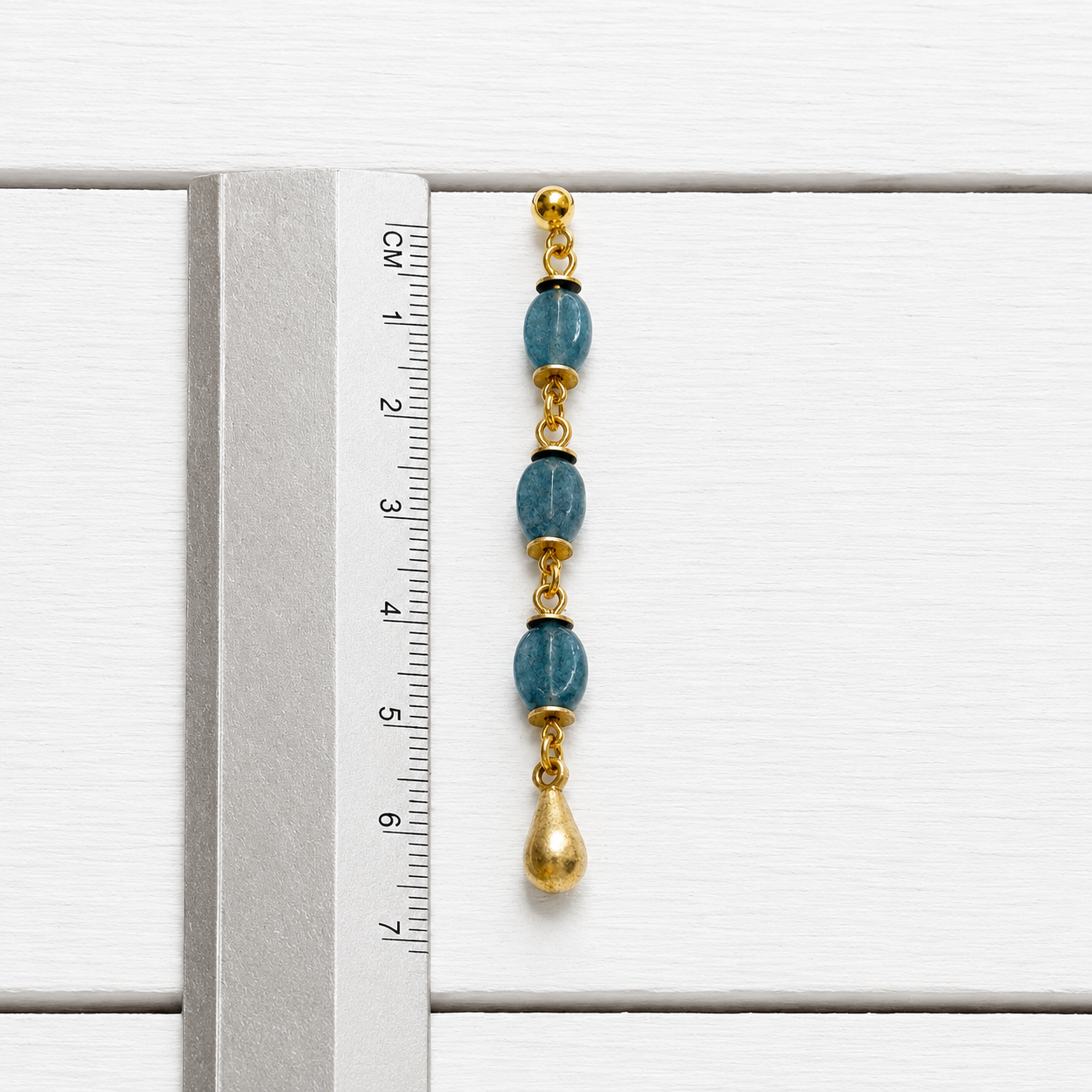 Pendientes gota verdes