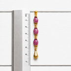 Pendientes gota berenjena