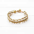 Pulsera miyuki flecos natural