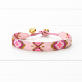 Pulsera miyuki rombo rosa 1cm