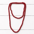 Collar nudos rojo