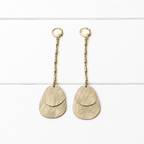 Pendientes arito doble placa