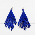 Pendientes miyuki azul noche