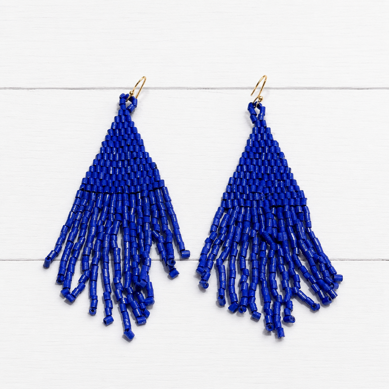 Pendientes miyuki azul noche